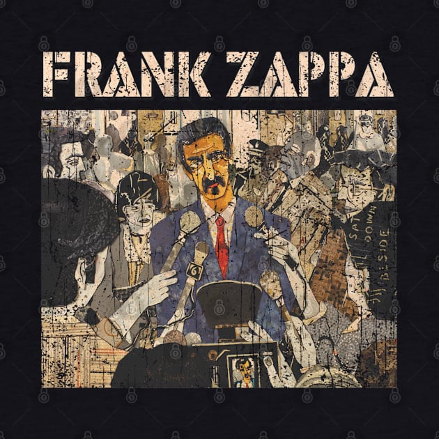 Zappa Vintage Look Fan Art 1 by We Only Do One Take